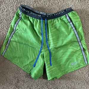 Nike Running Division Dri-FIT Shorts Small Green  Liner Flex Stride Men’s